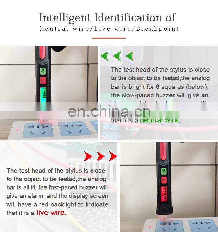Hot sale Latest Products handheld voltage detector tester non-contact 12VAC to 1000VAC AC Voltage Detector