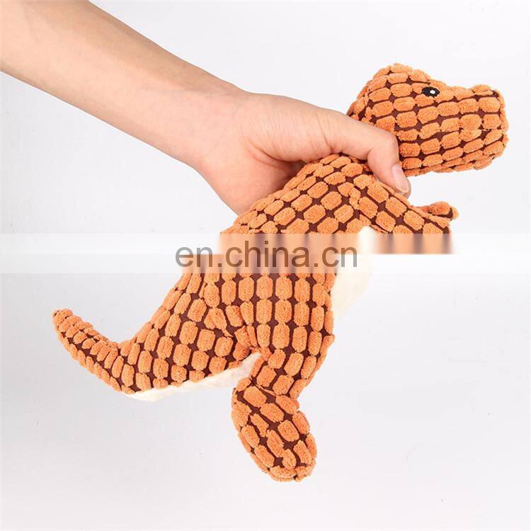 24cm height dinosaur shaped squeaky pet dog toys for large pets