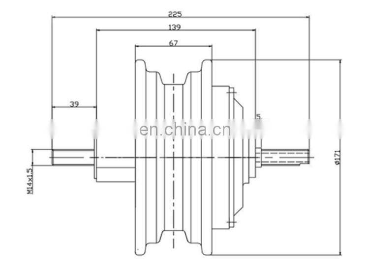 13 Inch BLCD Scooter Wheel Hub Motor