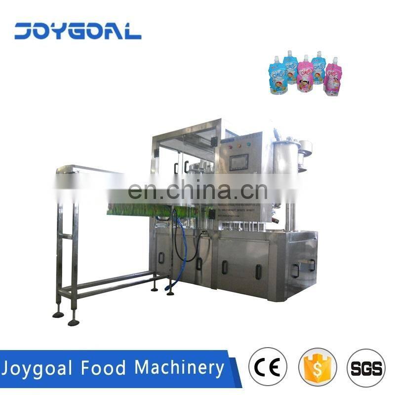 JOYGOAL China beverage drink spout pouch filling machine for packing suck jelly