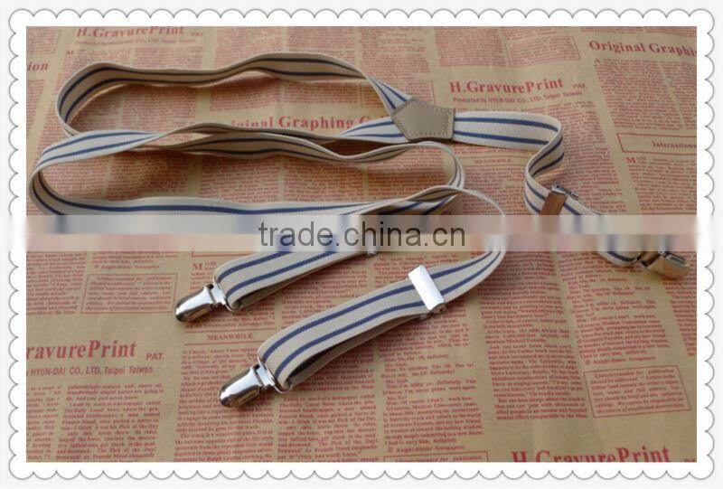 High quality fashion clips suspenders for men