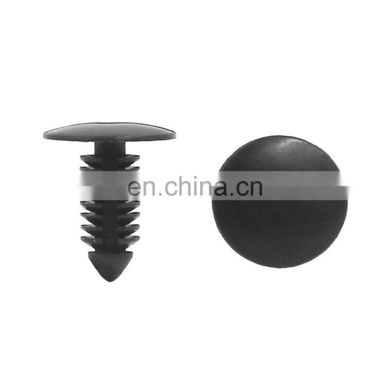Used for 7.6MM hole Black nylon plastic car clips for cars