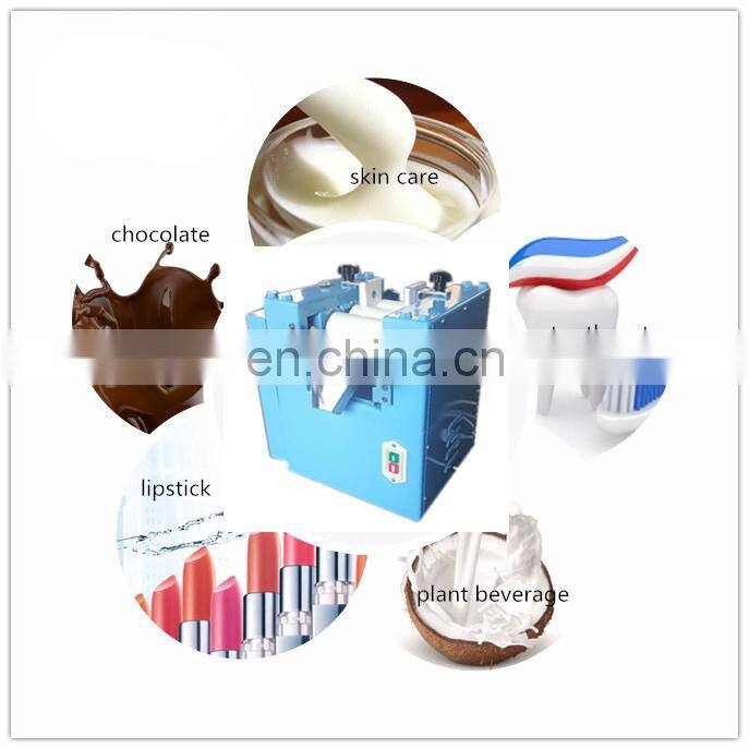 ST65 ceramic lab thriple roll mill with zirconia rollers for lipstick