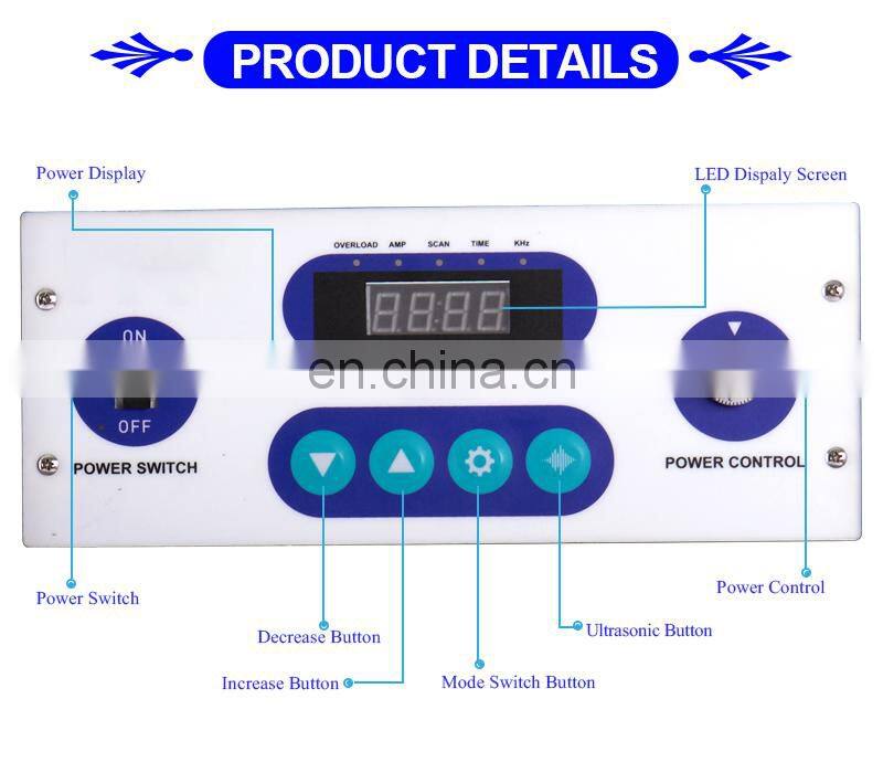 2400W Industrial Immersible Ultrasonic Vibration Transducers Pack with Generator