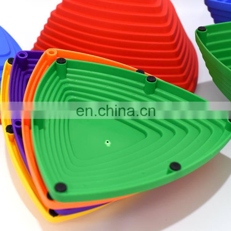 kindergarten plastic unicorn shapes connecting toys Large children game set training balance toy plastic balancing step stone