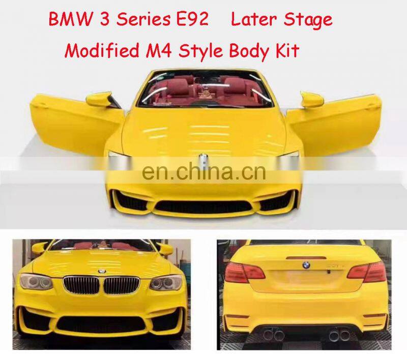 RD 2004-2013 M4 Style Front Rear Bumper Side Skirts Auto Body kits for BMW 3 Series E90 E92 E93