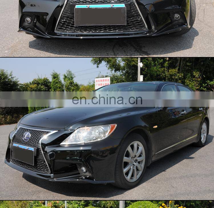 Runde Resin Material Body Kit Modified F Style LS600h Suitable For 2006-2012 Lexus LS460 Front Bumper With Front Grille Fog Lamp
