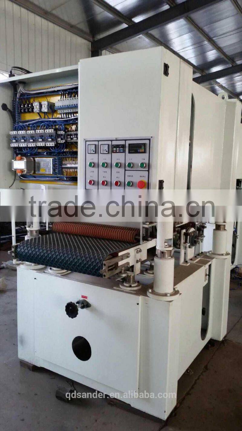Two head calibrating machine sander