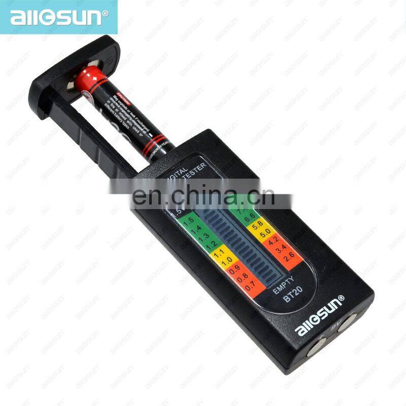 All-sun BT20 Hot Sale Household Digital Battery Tester 1.5V 9V AAA AA C D Battery Capacity Tool in Pocket Size