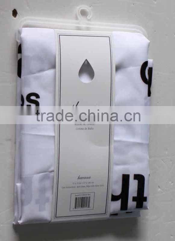 WHOLESALE CUSTOM PRINTED SHOWER CURTAIN MADE IN CHINA