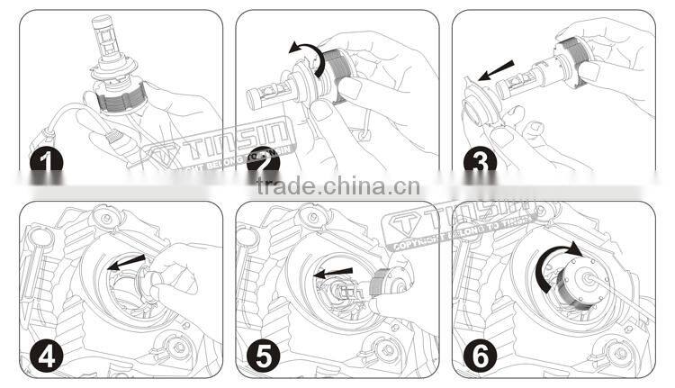 H13 LED Lamp Type and 12-24V/DC Voltage car led headlight