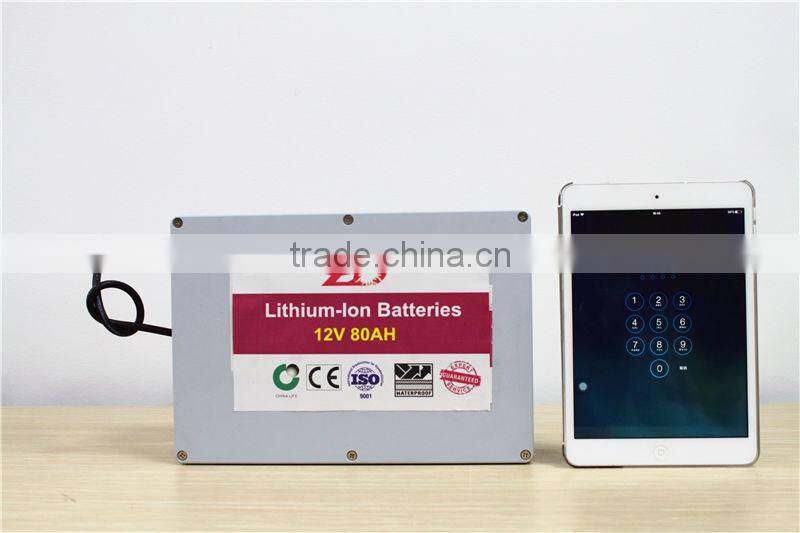 LifePo4 battery price 12v 80ah for solar lighting system