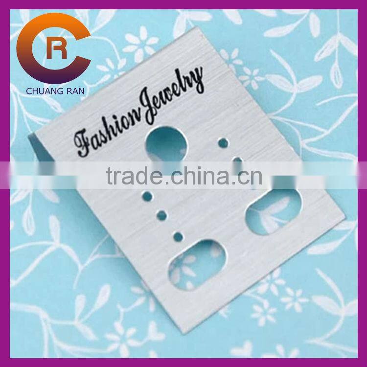 Hot stamping black paper jewelry neckalce custom earring card