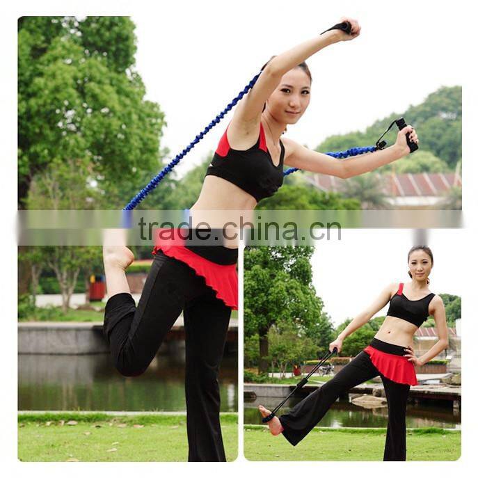 2015 new product resistance tube with safety sleeves