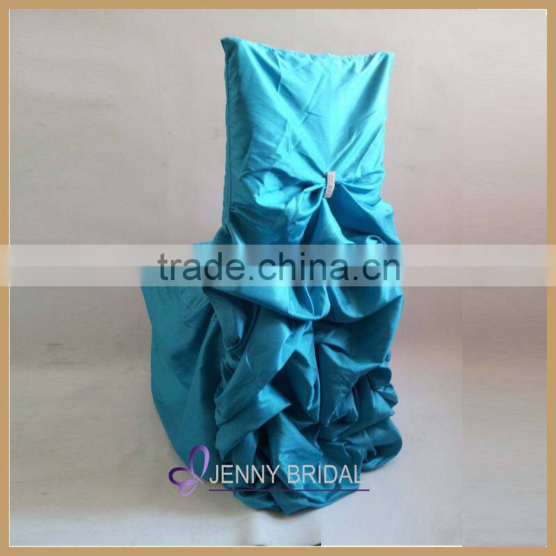 C001A1 bulk cheap for wedding pink satin ruched used chair covers for sale