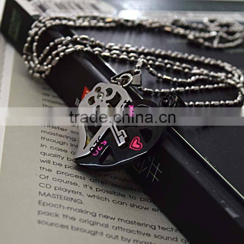 316L Stainless Steel Jewelry Couple Pendant Charms For Friends