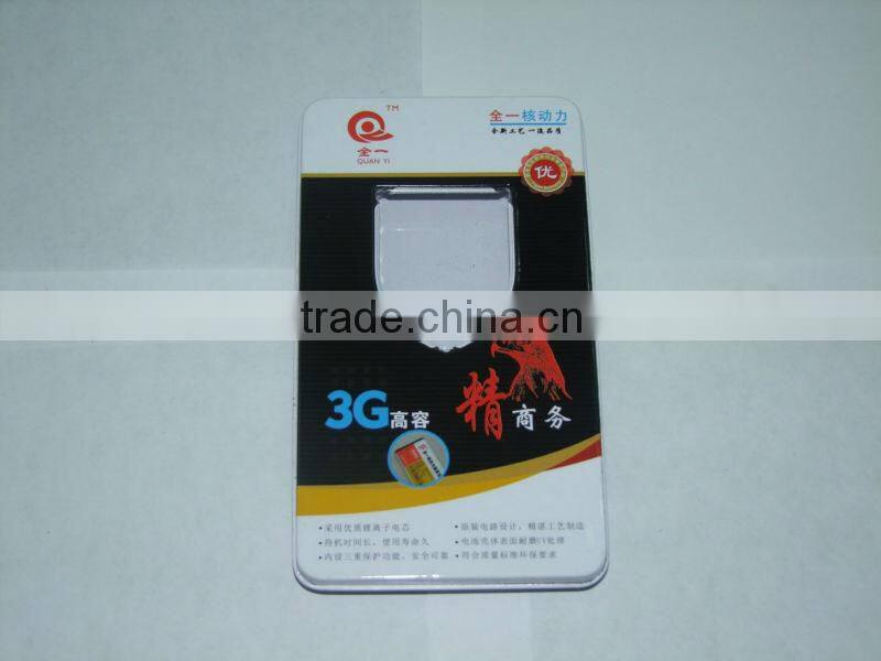 Dongguan small battery cellphone metal tin box with PVC window