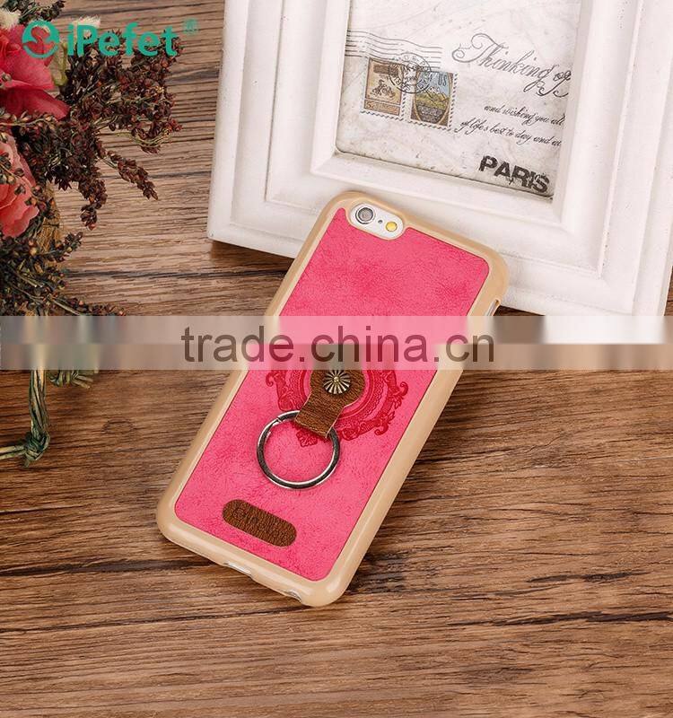 PU Leather TPU Kickstand Back Cover Cases For iPhone 6S