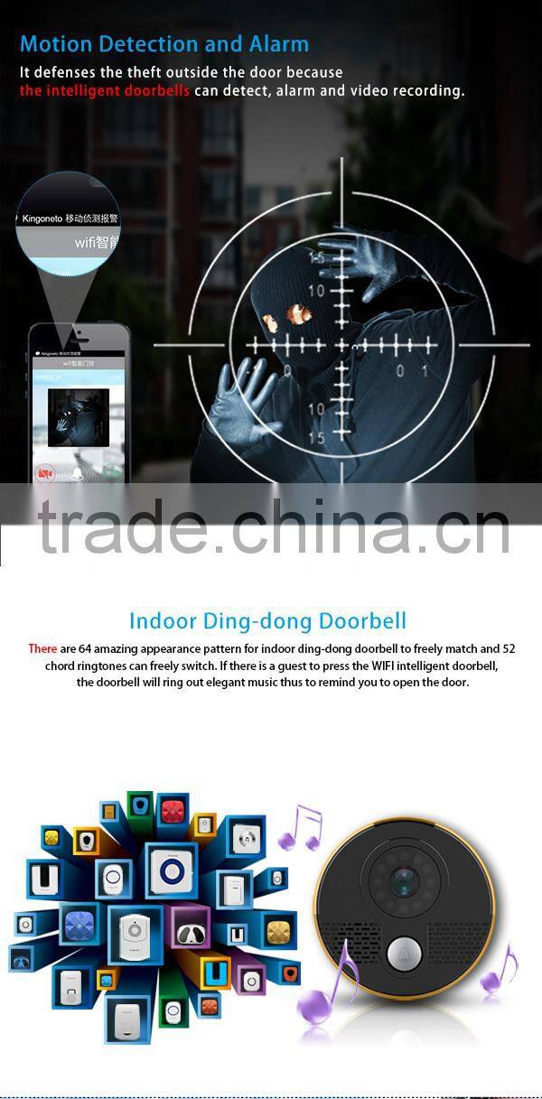 2015 digital wireless video doorbell wifi doorbell camera