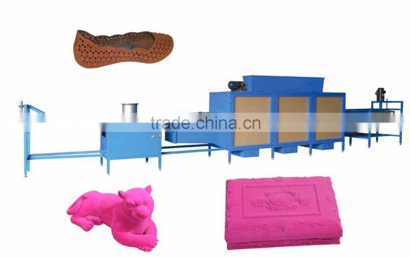 PVC shoe flocking machine