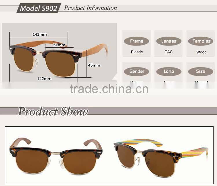 2015 Trendy Design Wood Glasses and New Arrived Polarized Lens Bamboo Glasses