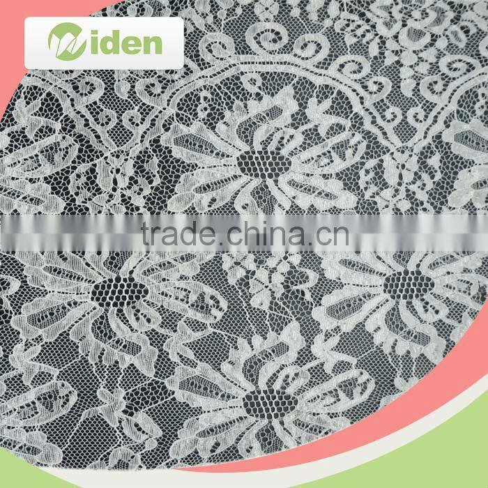 Fast delivery net lace 100% nylon material tulle lace fabric