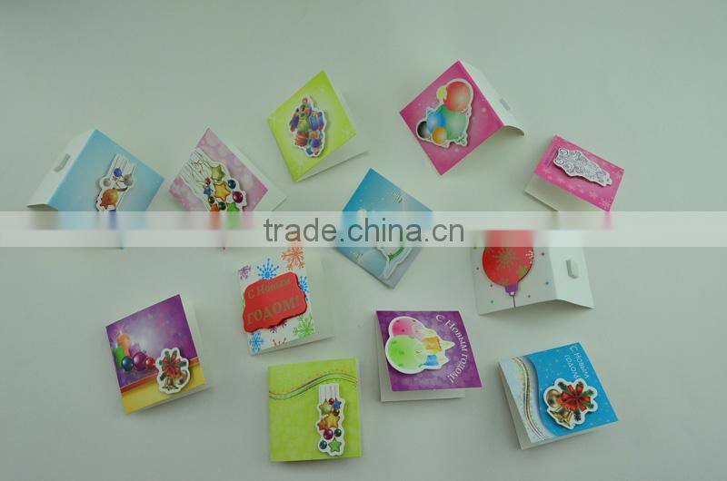 custom hot sale 3d mini paper tag for christmas