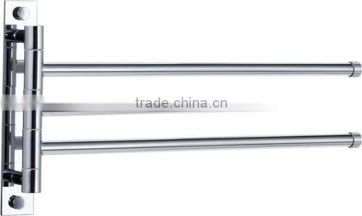 brass 3 arms towel rack