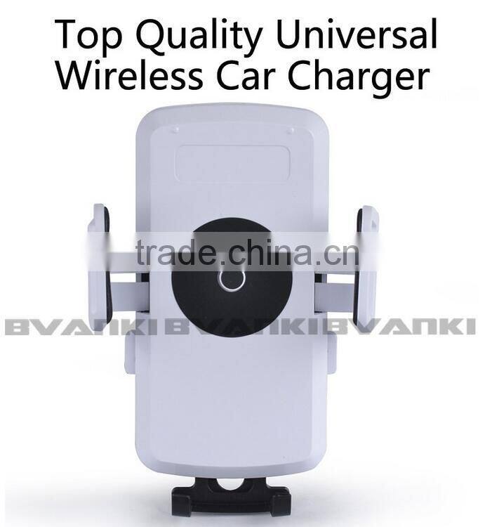 Phone Cradle Holder+ Wireless Car Charger Transmitter Adapter For Samsung