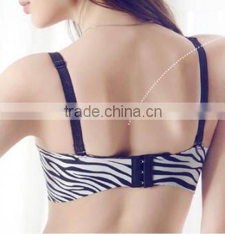 Free sample Lady Hot Selling Plus size Women's Sexy Bra Comfortable Elegant Lace PUSH UP B C Cup Leopard Non-trace cup bra