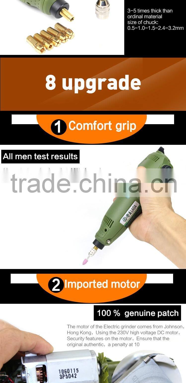 Multifunction industrial grade 100W powerful CVT electric grinder set