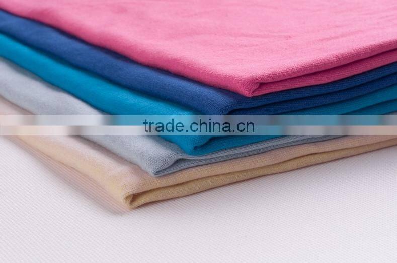 2016 Special Supply 100% Cotton Slub Knitted Hosiery Fabric 2*2 rib