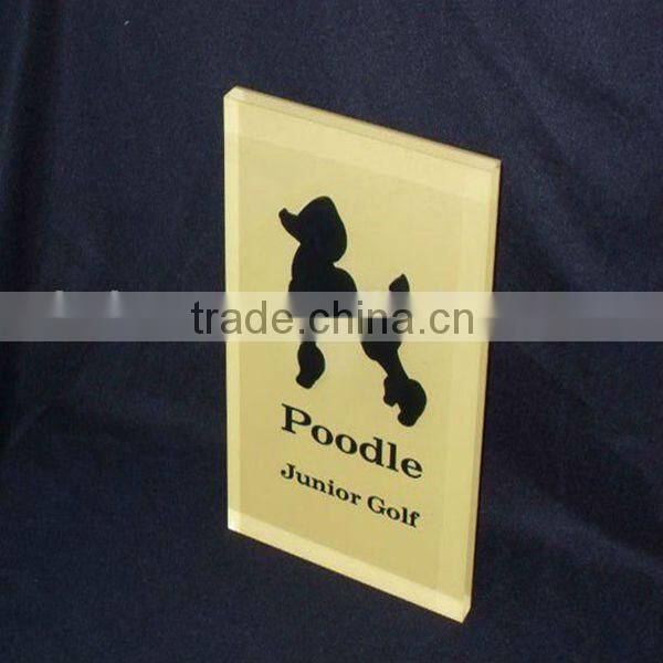 acrylic frame, logo block, sign block, brand name block advertisement