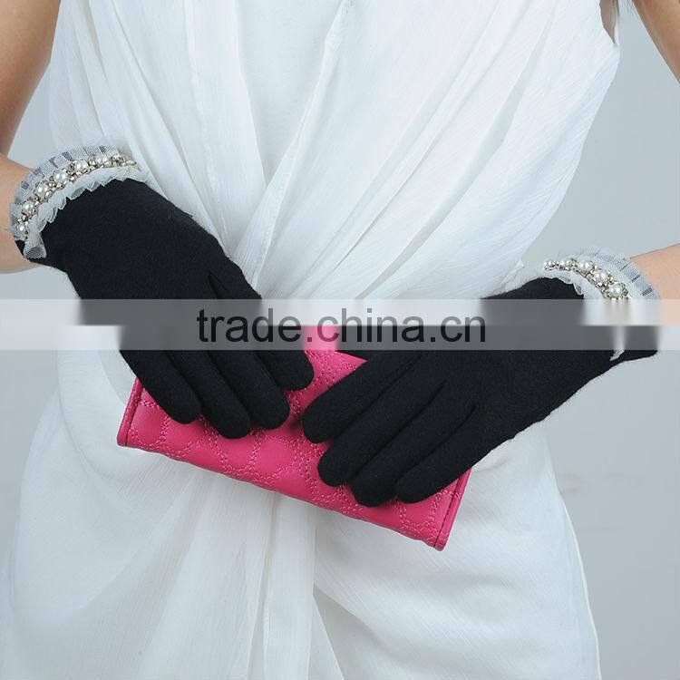 Military wool gloves thermal gloves black winter gloves