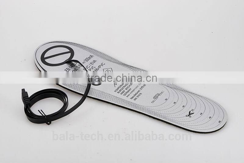 Battery heating insole
