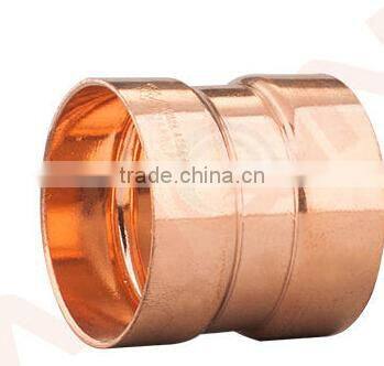 T502 Factory price pipe fitting copper straight coupling