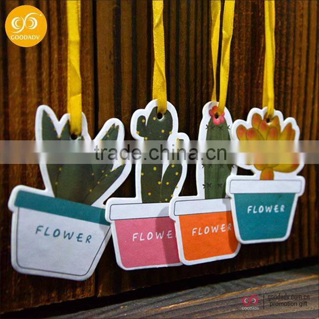 Custom best smelling hanging perfumed paper car air freshener for car
