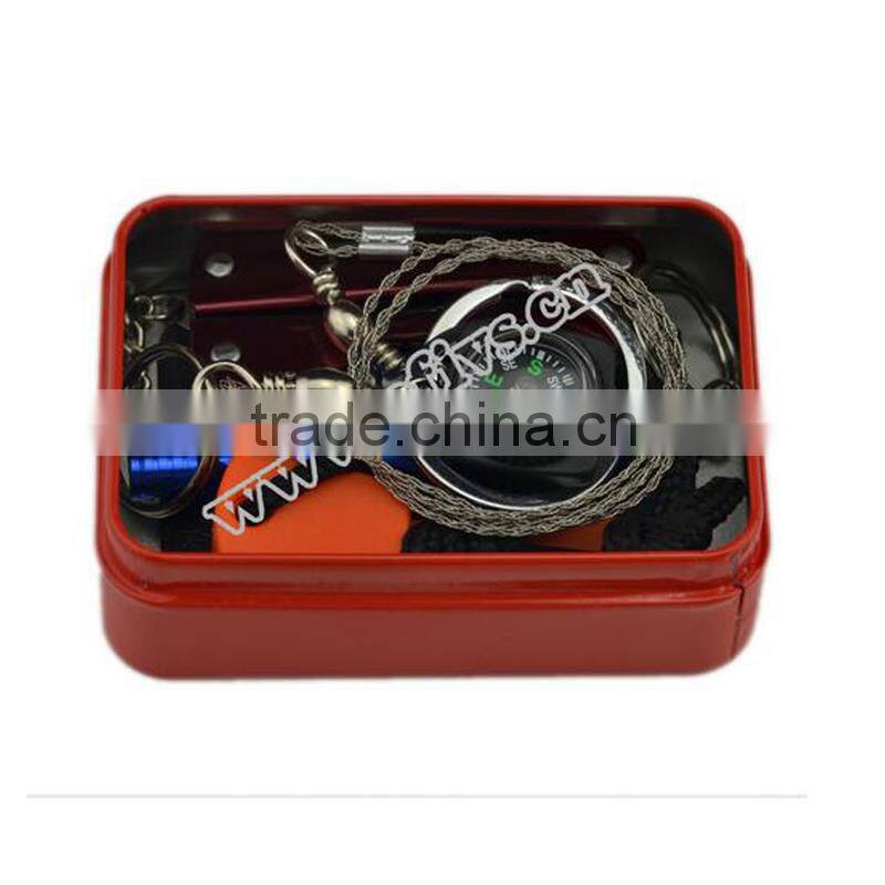 2016 new products emergency survival kit wholesale SOS survival kit most popular camping survival kits