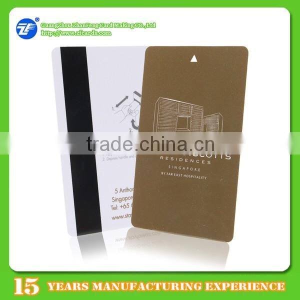 Double side printed pvc lo-co hotel magnetic card key card
