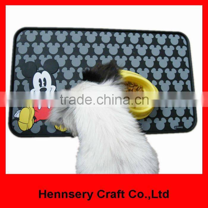 customized logo anti-slip pvc pet mat