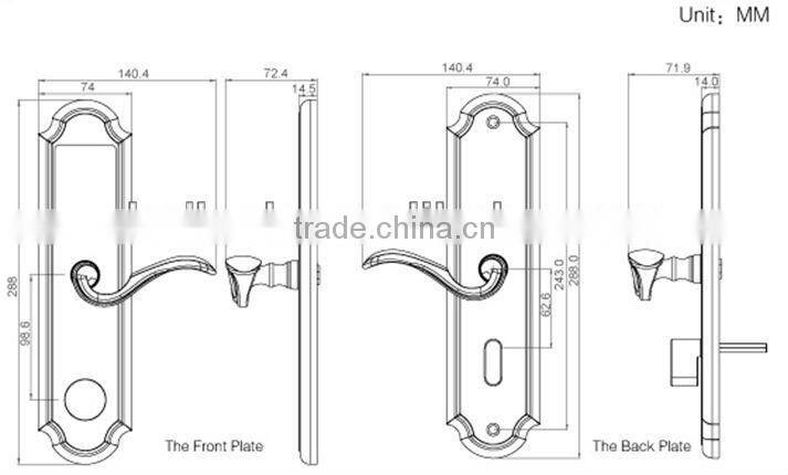 keyless electronic digital door lock