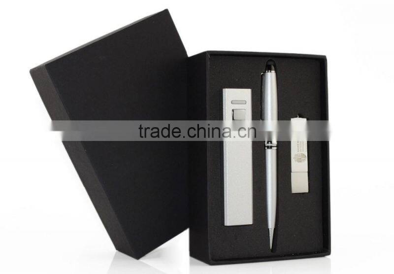 Red travel kits power bank box for FOR XMAS GIFTS