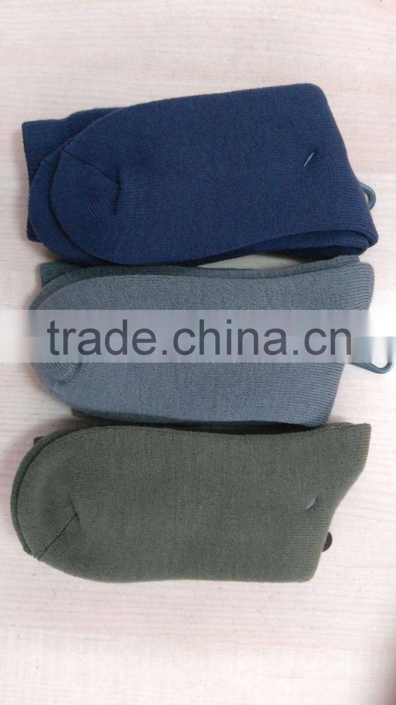 Adult socks cotton solid men socks super soft and comfortable terry socks