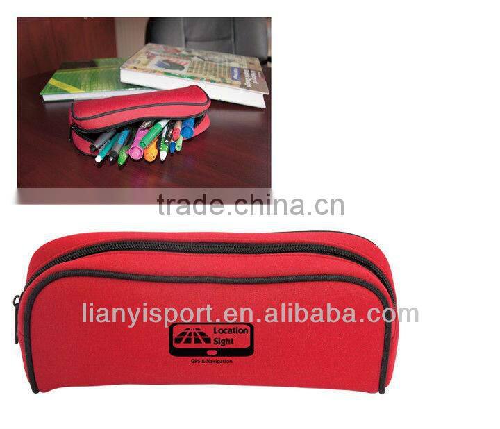 2013 top sale neoprene pencil case with zipper