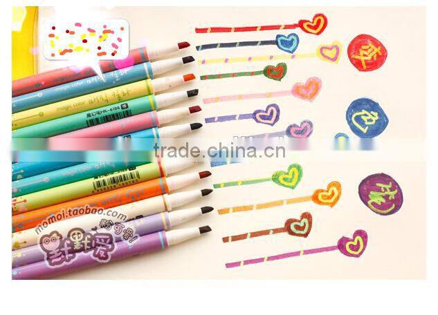 double heads color highlighter , fine and slim watercolor pen ,marker pen