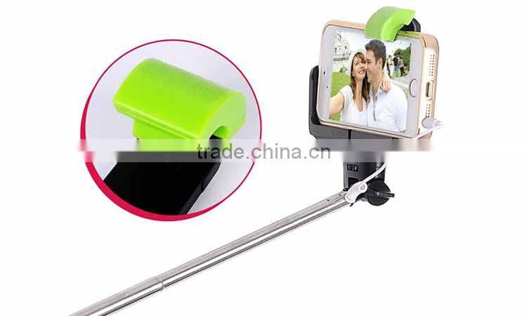 2015 selfie stick locust kjstar z07monopod with shutter button in tripod