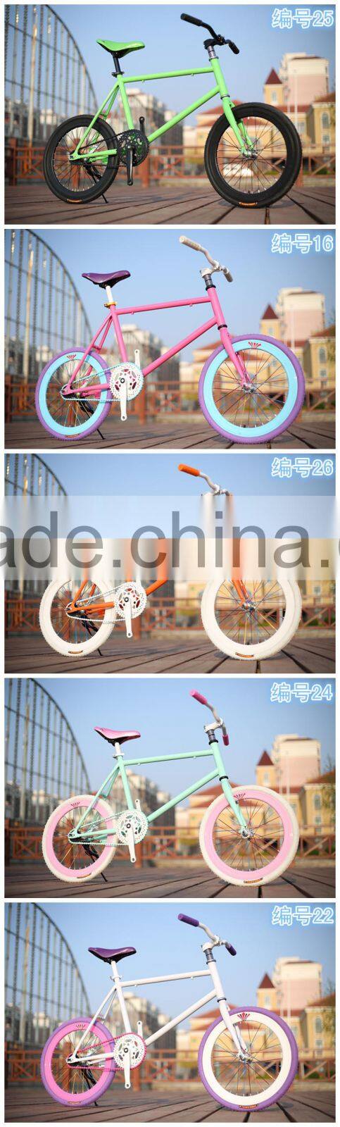 20 INCH MINI FIXIE BIKE / COLORFUL MINI FIXED GEAR BIKE