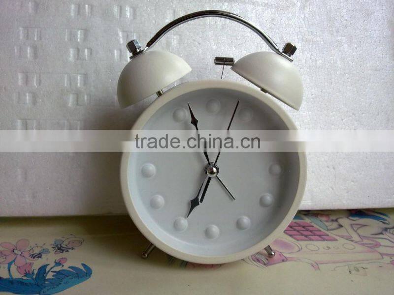 3D number scale 3.5" metal twin bell alarm clock