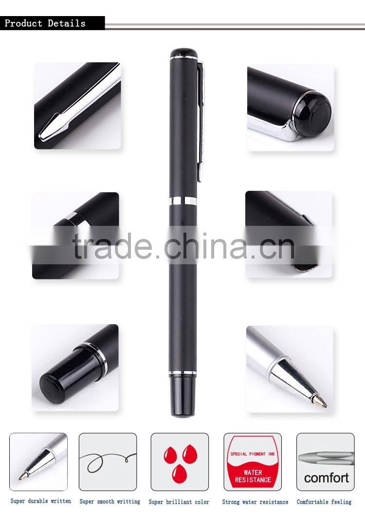 2016 Free sample metal pen for promotion metal pen clips for free logo high quality metal twist ball pen