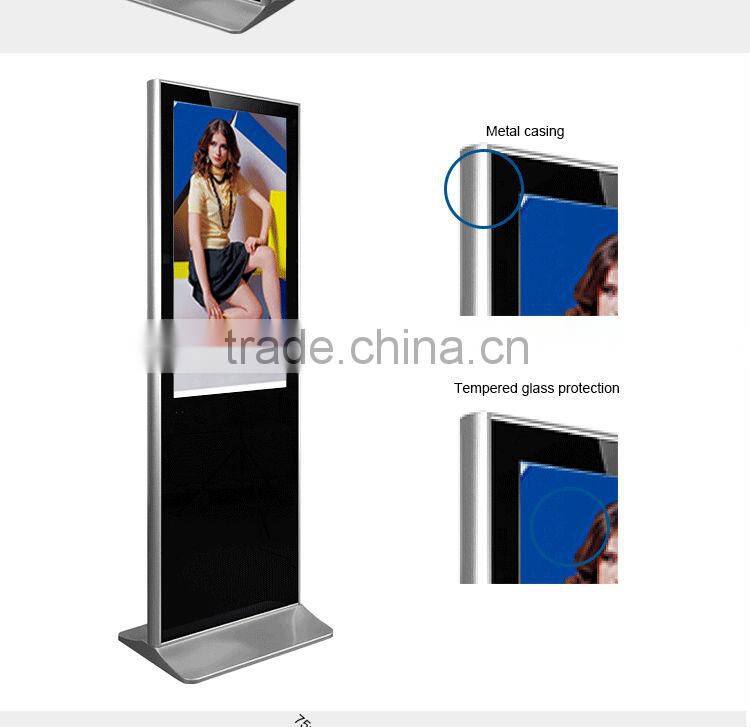 FlintStone HOT 42 inch indoor iphone design floor standing advertising lcd video player